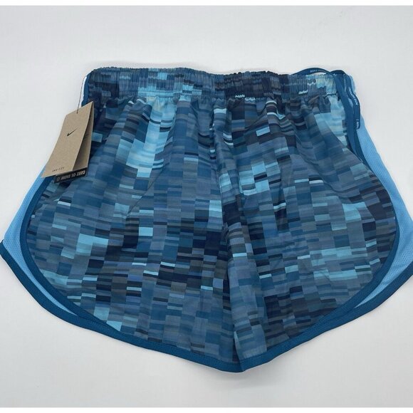 Nike Women's Dri-FIT Tempo Shorts Size S Blue Running Gym Sport Workout - Picture 3 of 3